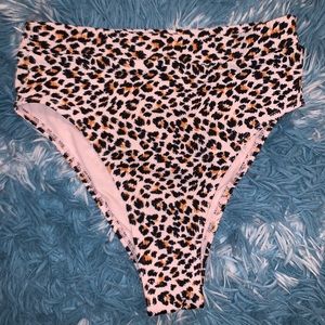small leopard print bikini bottoms